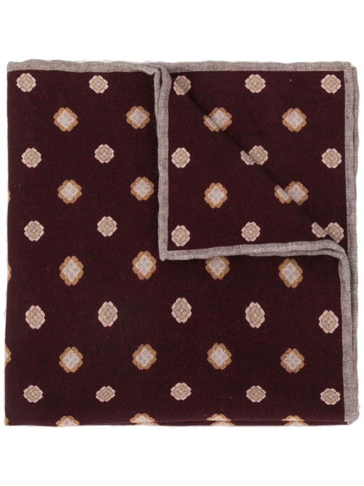 Eleventy Flower-dots Scarf - Red