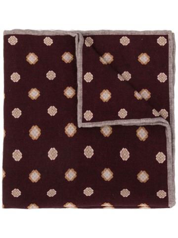 Eleventy Flower-dots Scarf - Red