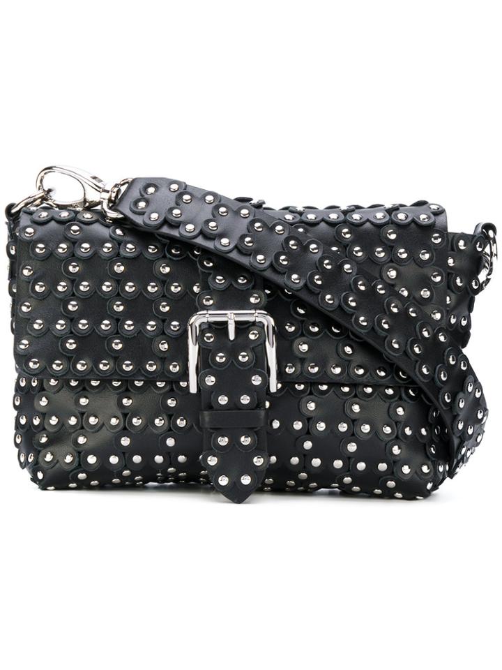 Red Valentino Flower Puzzle Shoulder Bag - Black