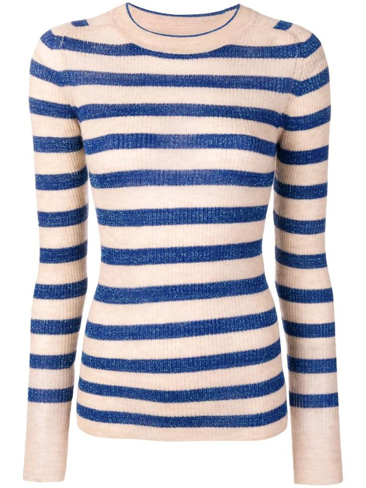 Forte Forte Striped Round Neck Jumper - Neutrals