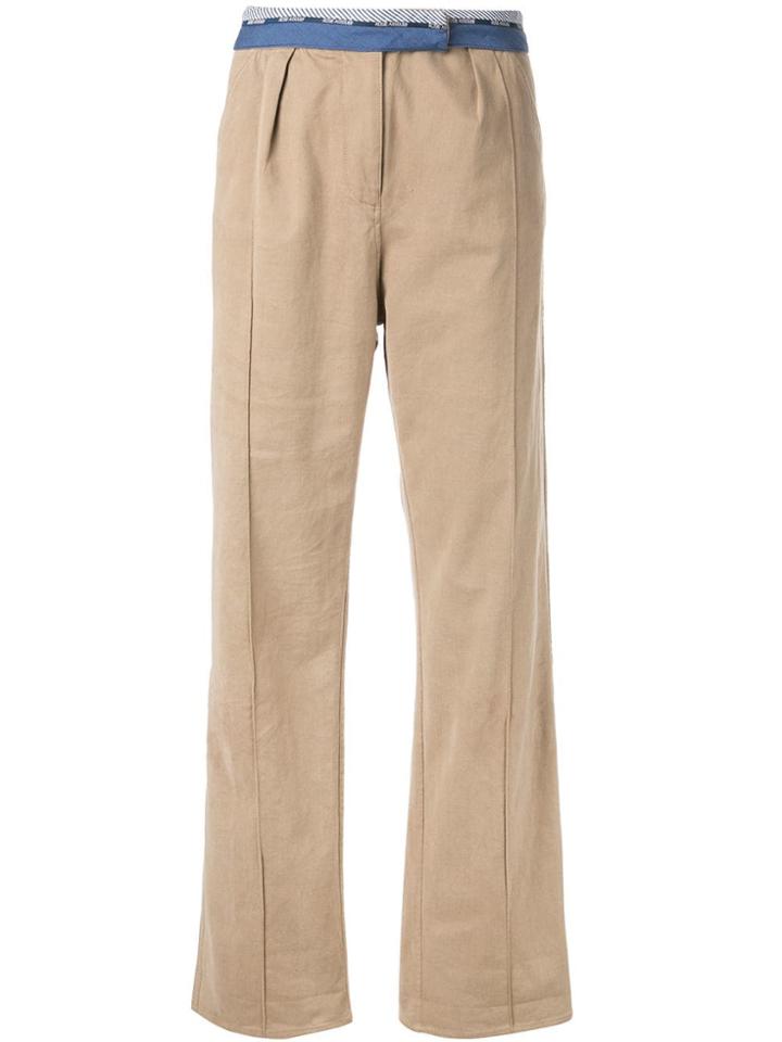 Rosie Assoulin Straight Trousers - Neutrals