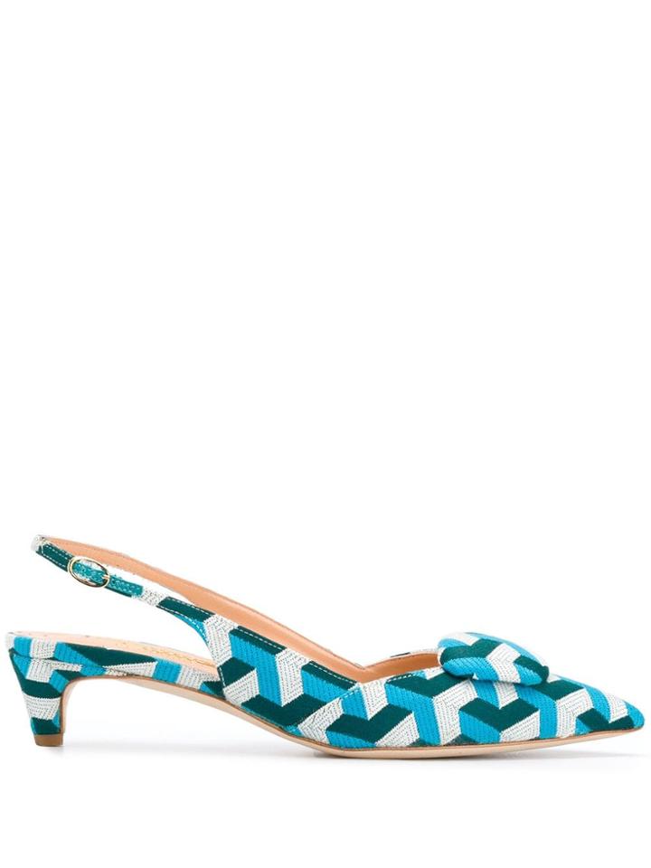 Rupert Sanderson Misty Kitten Heels - Blue