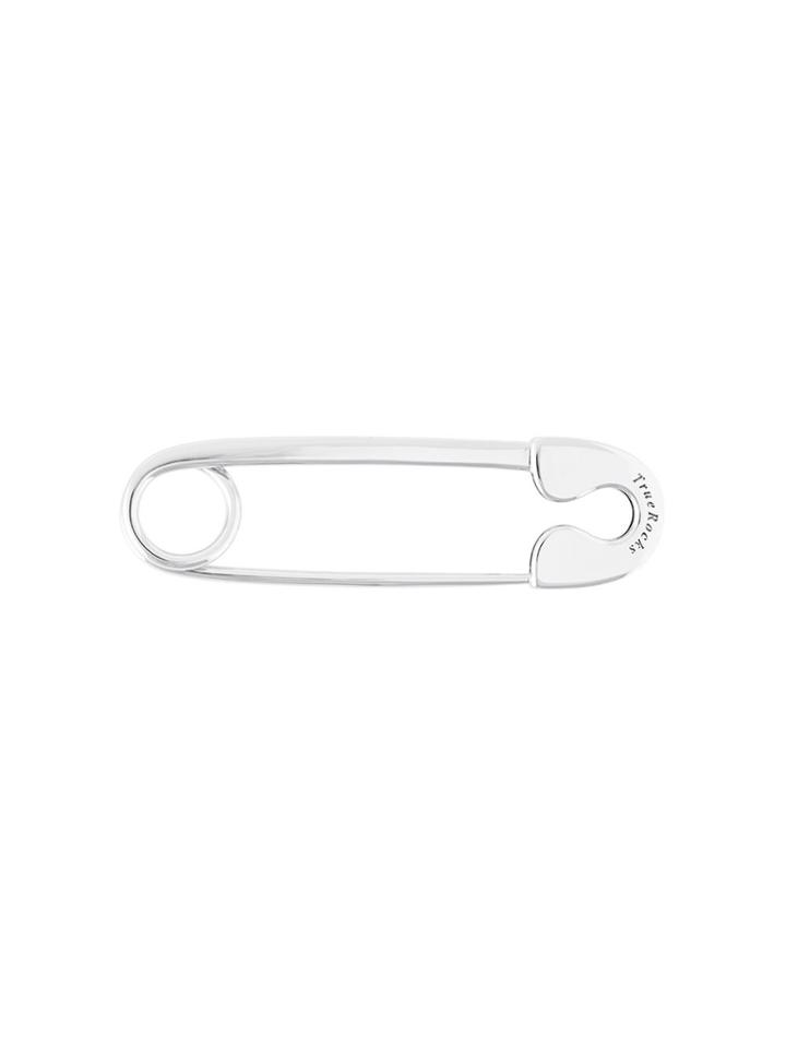 True Rocks Safety Pin Brooch - Metallic