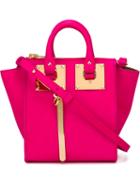 Sophie Hulme Holmes Crossbody Bag, Women's, Pink/purple, Leather