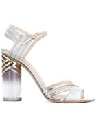 Nicholas Kirkwood 105mm Zaha Sandals - Metallic