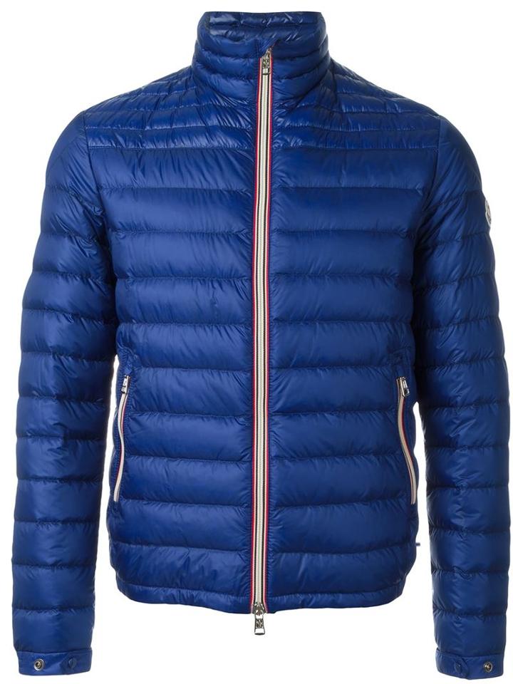 Moncler 'grange' Padded Jacket, Men's, Size: 4, Blue, Polyamide/feather Down
