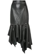 Monse Asymmetric Peplum Skirt - Black