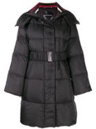 Ermanno Scervino Glass-embellished Puffer Jacket - Black