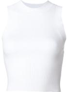 A.l.c. Cropped Tank Top, Women's, Size: S, White, Viscose/polyester