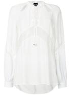 Just Cavalli Lace-up Detail Shirt - White