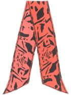 Rixo London Abstract Pattern Scarf - Red