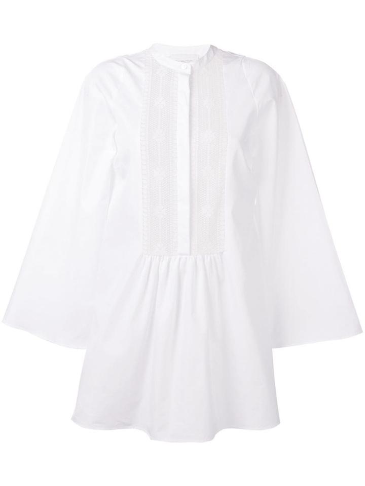 Giambattista Valli Crochet Panels Oversized Top - White