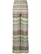 M Missoni Wave Knit Flared Trousers - Multicolour