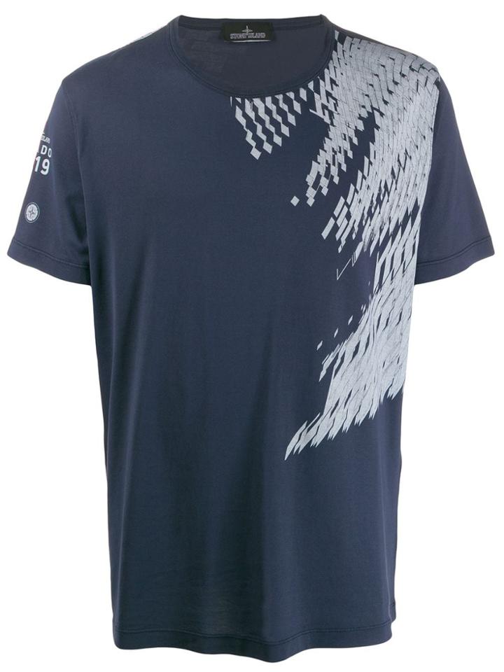 Stone Island Shadow Project Geometric Print Short-sleeve T-shirt -