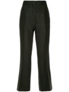 Rochas Cropped Tailored Trousers - Black