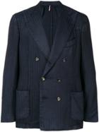 Dell'oglio Double Breasted Blazer - Blue