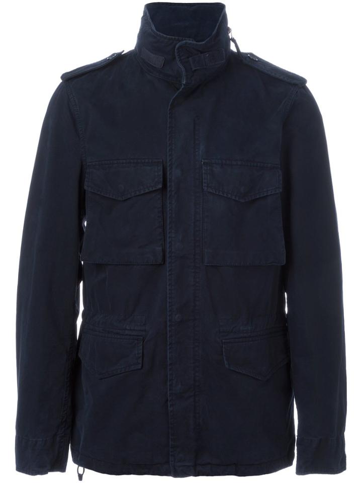Aspesi Front Pocket Windbreaker - Blue
