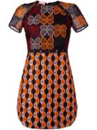 Giamba - Embroidered Dress - Women - Polyester - 44, Black, Polyester