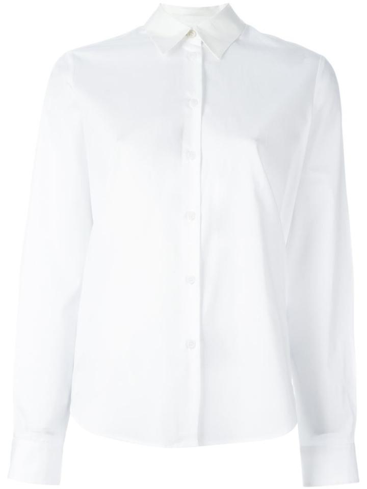 Mm6 Maison Margiela Layered Back Shirt, Women's, Size: 44, White, Cotton