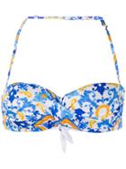 Mc2 Saint Barth Printed Tiare Bikini Top - White