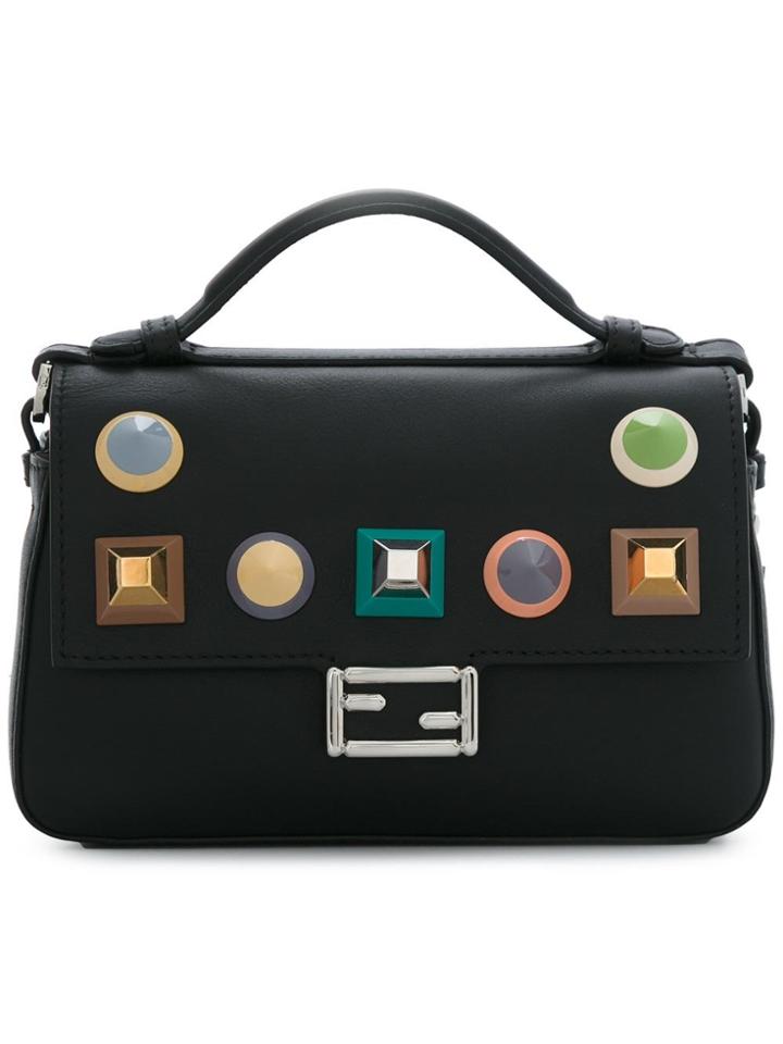 Fendi Micro Baguette Shoulder Bag - Black