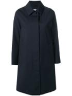 Mackintosh Navy Wool Storm System Coat Lm-020bs/sh - Blue