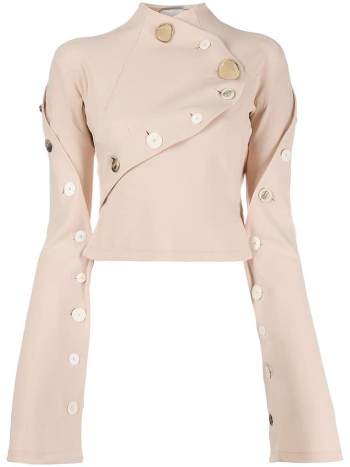 A.w.a.k.e. Mode Unbutton Me Seagull Blouse - Neutrals