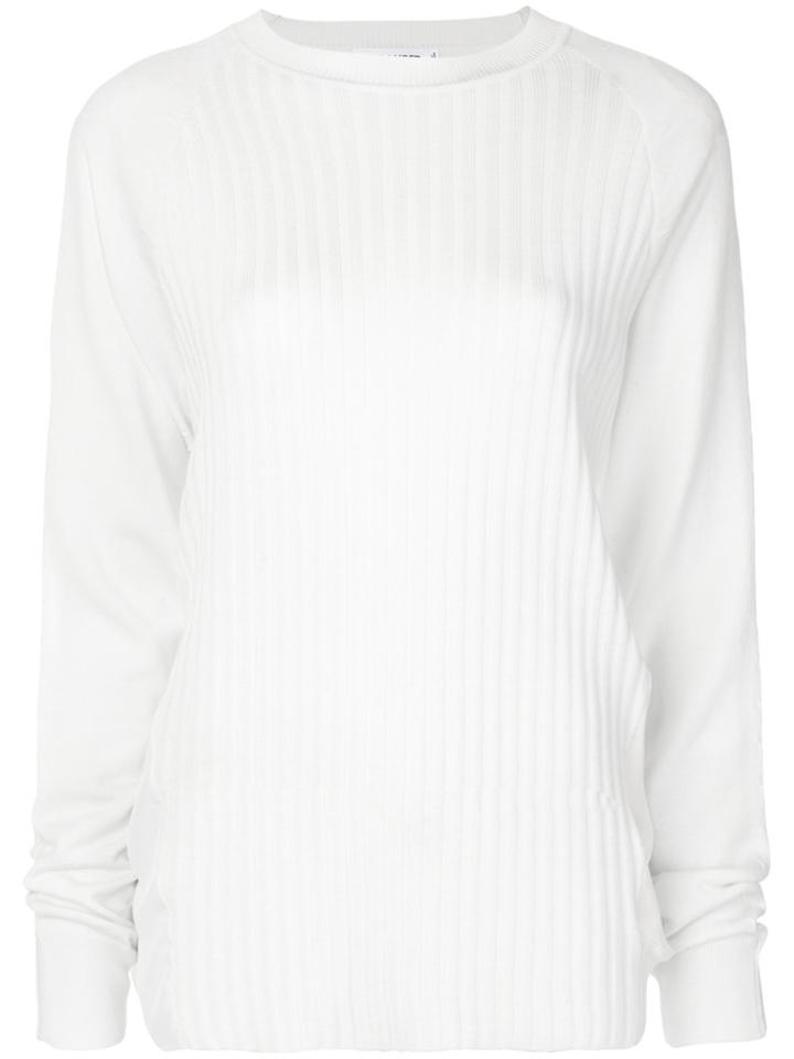 Jil Sander Ribbed Knit Jumper - White