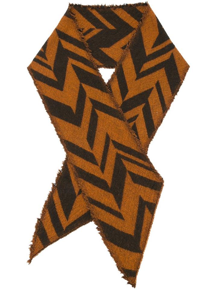 Faliero Sarti 'luciana' Scarf, Women's, Brown, Virgin Wool/silk/viscose