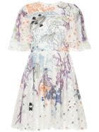 Zuhair Murad Embroidered Flare Dress - White
