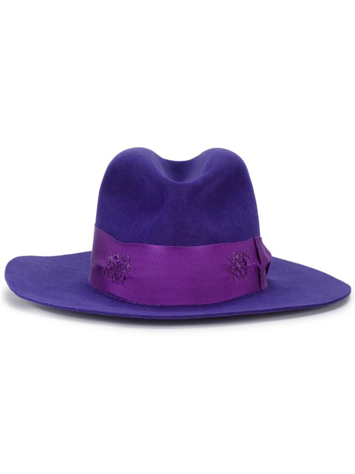 Nick Fouquet Purple Window Rider Fedora Hat - Pink & Purple