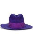 Nick Fouquet Purple Window Rider Fedora Hat - Pink & Purple
