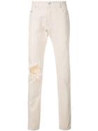 Alchemist Johnny Distressed Skinny Jeans - White