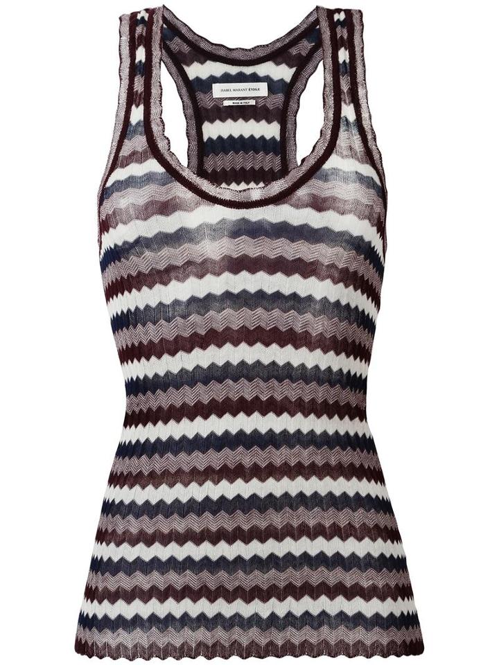 Isabel Marant Étoile Amory Tank Top, Women's, Size: 40, Blue, Cotton