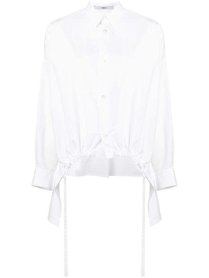 Ujoh Drawstring Shirt - White