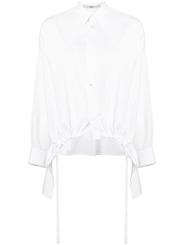 Ujoh Drawstring Shirt - White