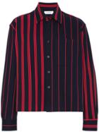 Jil Sander Stripe Print Long Sleeve Shirt - Blue