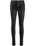 Karl Lagerfeld Studded Skinny Trousers - Black