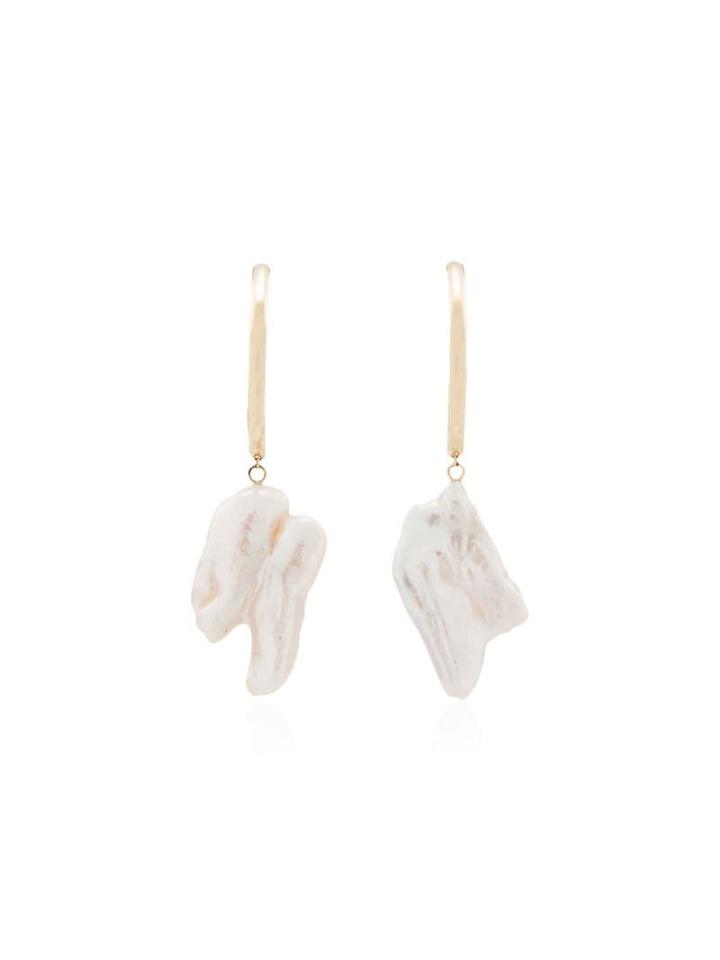 Loren Stewart 14kt Gold Pearl-embellished Drop Earrings