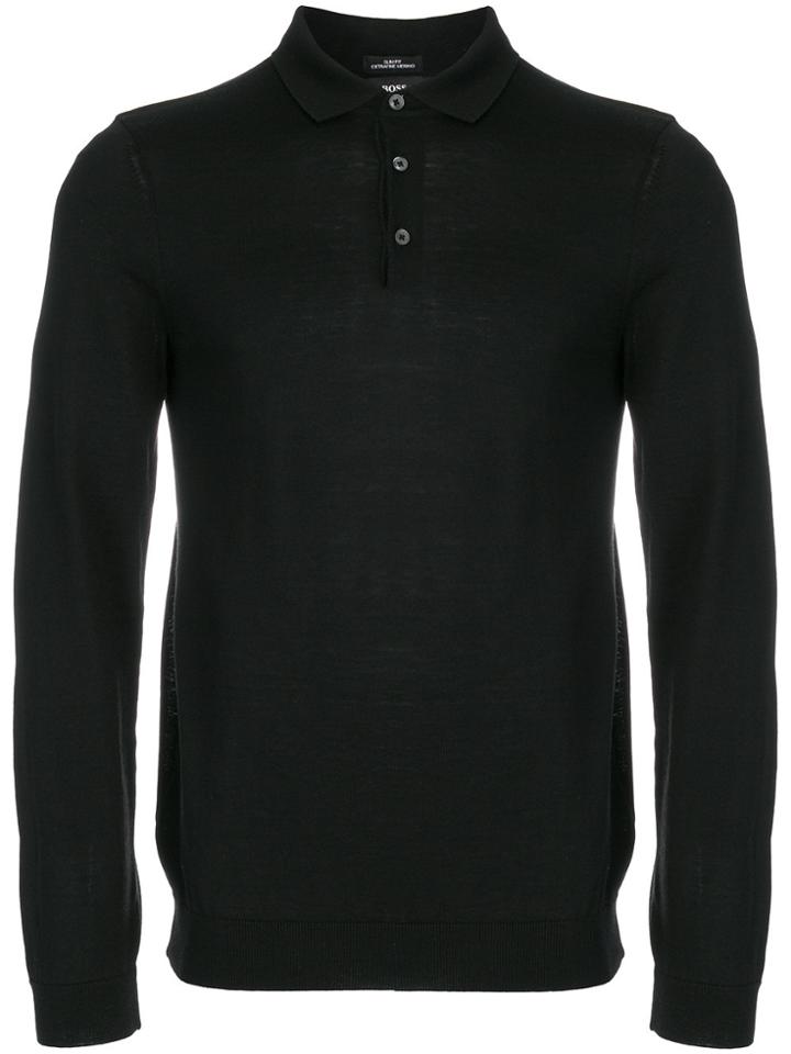 Boss Hugo Boss Henley Jumper - Black