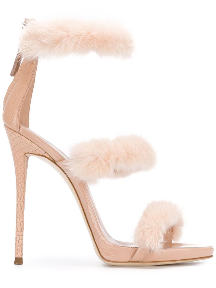 Giuseppe Zanotti Design Harmony Winter Sandals - Pink & Purple