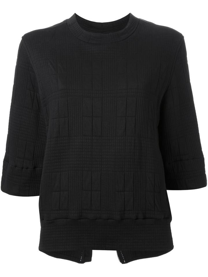 Bassike Quilted Short Sleeve Sweatshirt