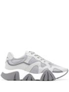Versace Panelled Low Top Sneakers - Grey