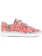 Ash Touch-strap Printed Sneakers - Multicolour