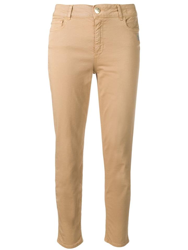 Twin-set Cropped Skinny Trousers - Neutrals