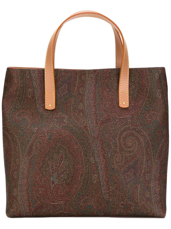 Etro - Paisley Print Tote Bag - Women - Cotton/polyurethane - One Size, Women's, Cotton/polyurethane
