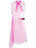 Prada Sheer Tulle Dress - Pink & Purple