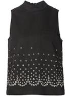 Alexander Wang Eyelet E,bellished Top