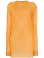 Marni Long Sheer Top - Yellow & Orange