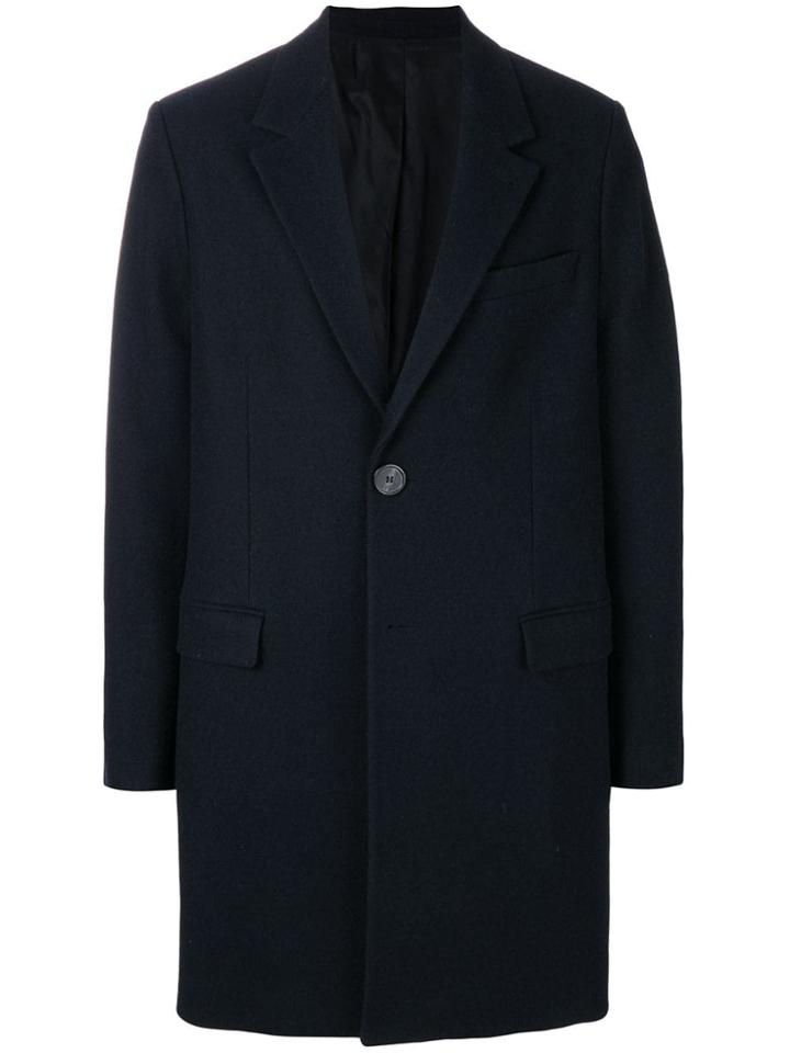 Ami Alexandre Mattiussi Two Buttons Coat - Blue